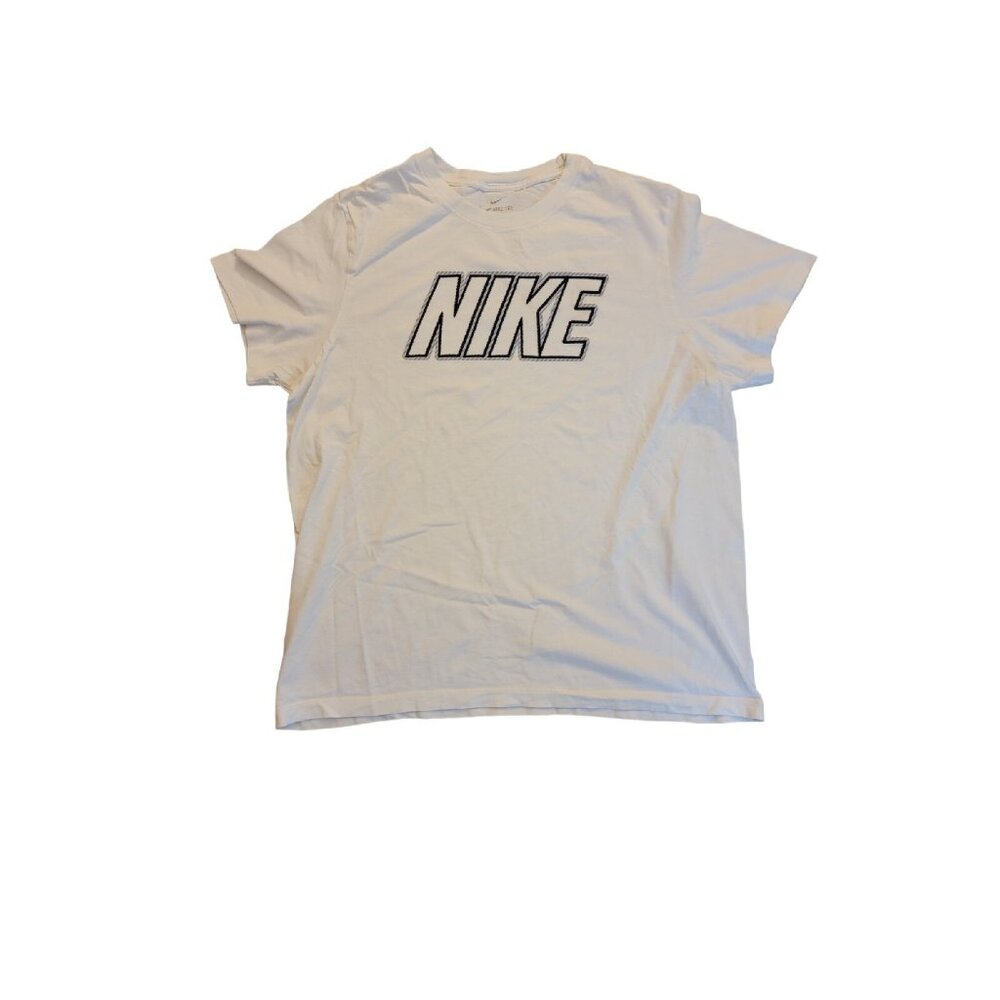 Nike Crewneck T Shirt  XL Mens Short Sleeved White Black Grey